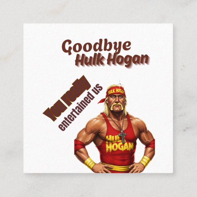 Quadrado Cartão de visita (Verso)