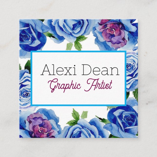 Quadrado Cartão de visita (Frente)