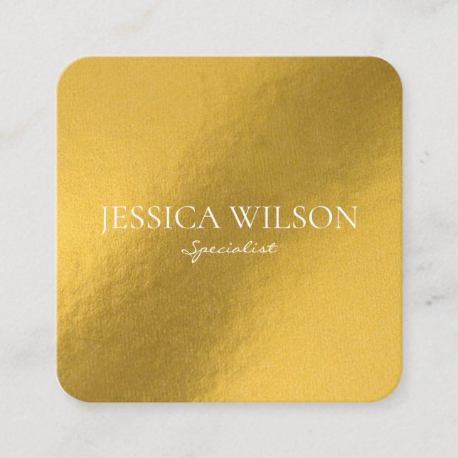 Quadrado cartão de visita (Frente)