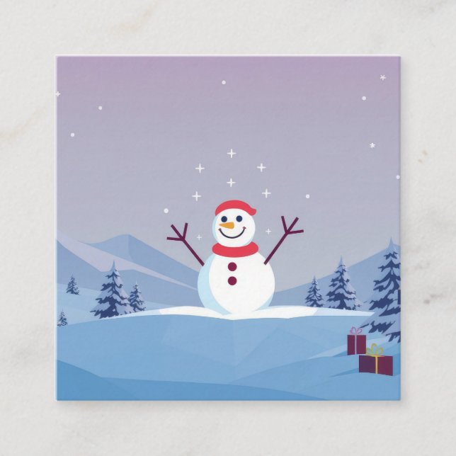 Quadrado Cartão de Visita (Frente)