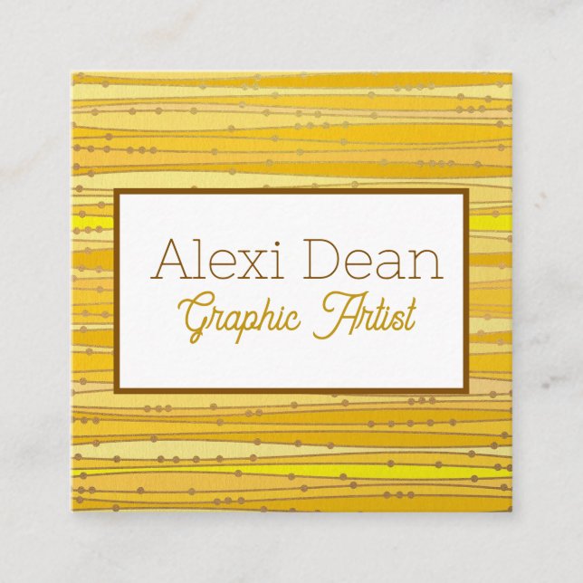 Quadrado Cartão de visita (Frente)