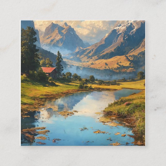 Quadrado cartão de visita (Frente)