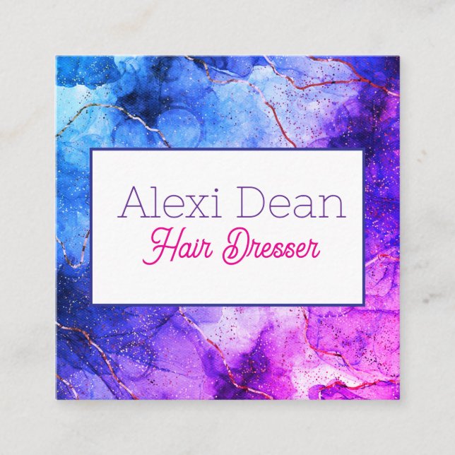 Quadrado Cartão de visita (Frente)