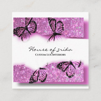 Quadrado Cartão de visita 3d bonito  