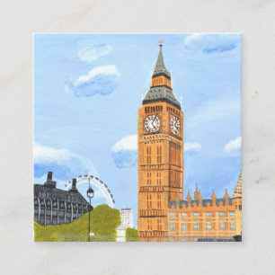 Quadrado Cartão de Visita Big Ben
