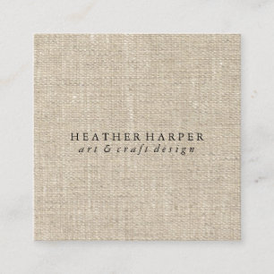 Quadrado Cartão de visita - canvas