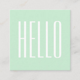 Quadrado Cartão de visita corajoso moderno minimalista