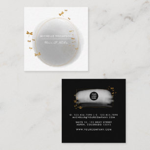 Quadrado Cartão de visita da Praça Brushstrokes