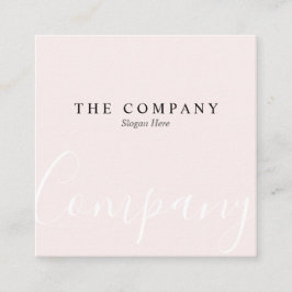 Quadrado Cartão de visita da Praça de Paula Rosa Minimalist