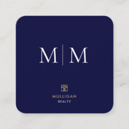 Quadrado Cartão de visita da Praça do Realtor de Luxo