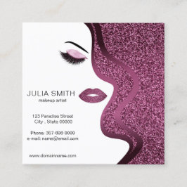 Quadrado Cartão de visita de artista de ativação com efeito