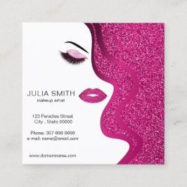 Quadrado Cartão de visita de artista de ativação com efeito