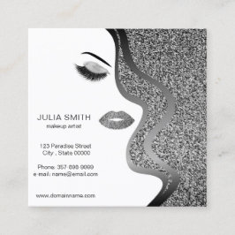 Quadrado Cartão de visita de artista de ativação com efeito