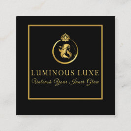 Quadrado Cartão de visita de beleza luminosa