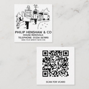 Quadrado Cartão de visita de Esquadrão Remoções da Casa