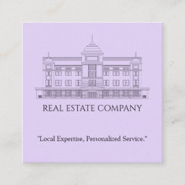 Quadrado Cartão de visita de Imóveis Profissionais