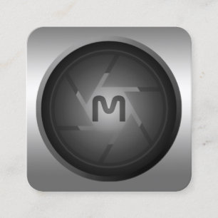 Quadrado Cartão de visita de lente quadrada da câmara de 