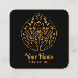 Quadrado Cartão de visita de Lua Mágica