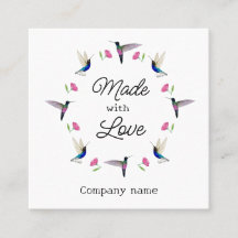 Cartão de visita de passarinho