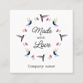 Quadrado Cartão de visita de passarinho