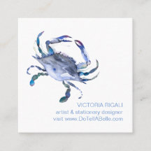 Cartão de visita de Praia do Caranguejo Azul Coste