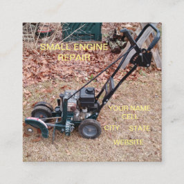 QUADRADO CARTÃO DE VISITA DE REPARO DE MOTORES PEQUENOS