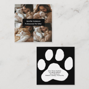 Quadrado Cartão de visita de Separador de Pet Personalizado