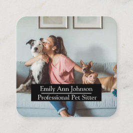 Quadrado Cartão de visita de Separador de Pet Personalizáve