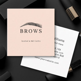 Quadrado Cartão de visita de sobrancelha elegante mínima