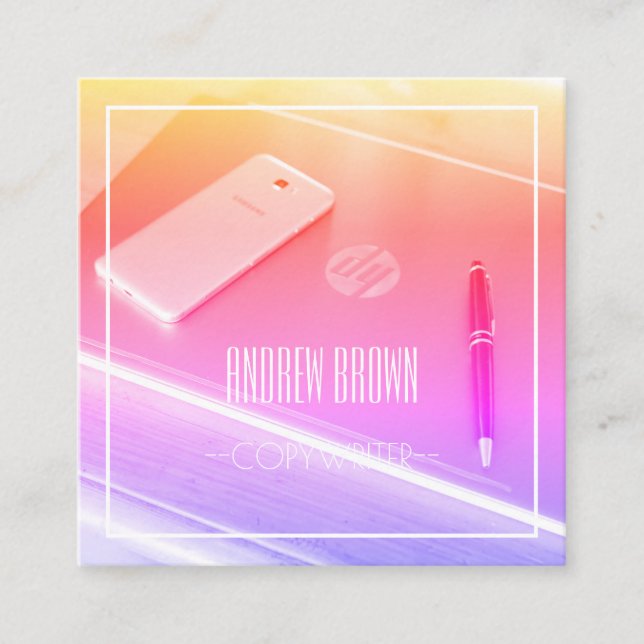 Quadrado Cartão de visita de teclado do computador de cópia (Frente)