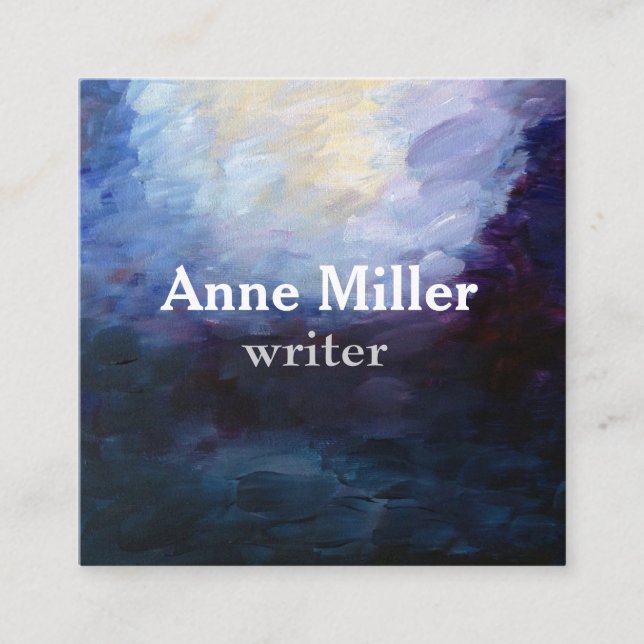 Quadrado Cartão de visita de Tendências Contemporâneas (Frente)