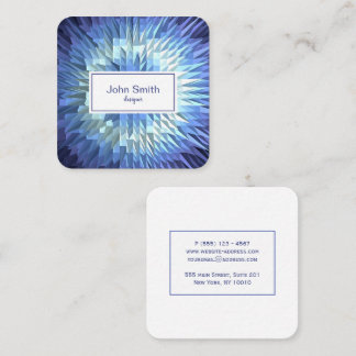 Quadrado cartão de visita de textura poligonal geométrica a