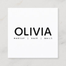 Cartão de visita de Tipografia Branca Negra Branca