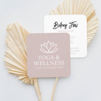 Cartão de visita do Yoga Studio Wellness Center Sq