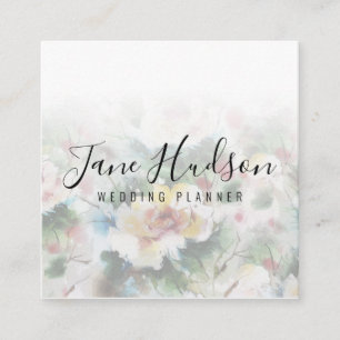 Quadrado Cartão de visita editável minimalista simples e el