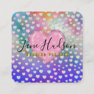 Quadrado Cartão de Visita Elegante Simples Minimalista Edit