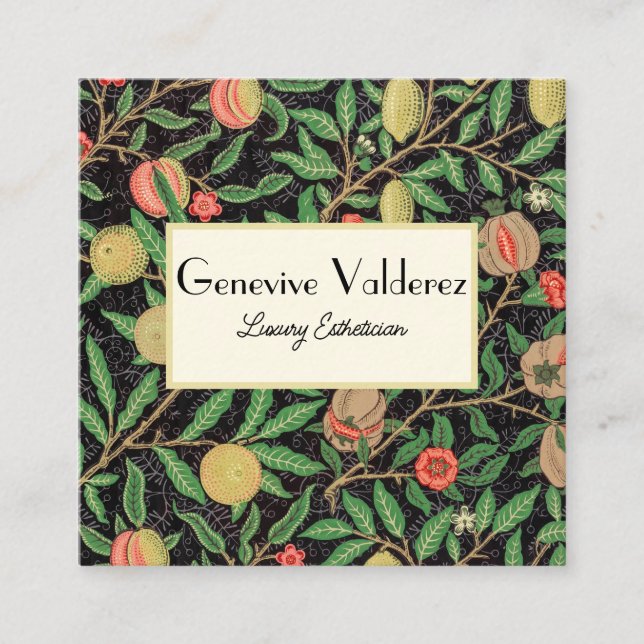 Quadrado Cartão de visita esteticista, Hairstylist, Hairdre (Frente)