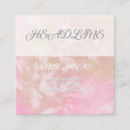 Quadrado Cartão de visita Floral vibrante