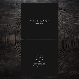 Quadrado Cartão de visita monocromático elegante de logotip