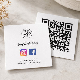 Quadrado Cartão de Visita para Redes Sociais | Instagram Fa