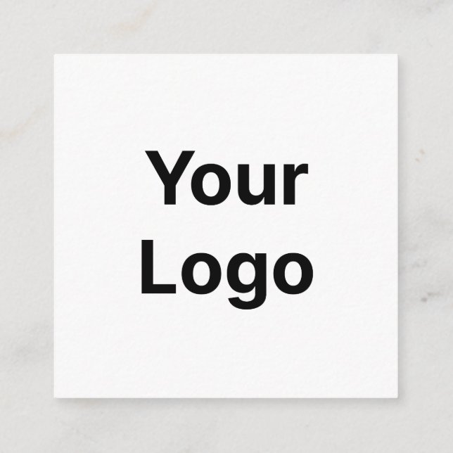 Quadrado Cartão de visita personalizável com código QR (Verso)