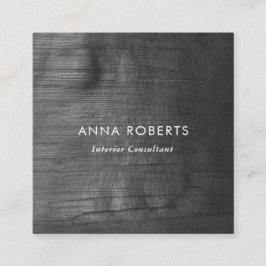 Quadrado Cartão de visita pintado de forma quadrada minimal