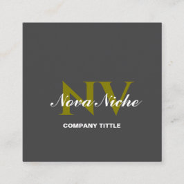 Quadrado Cartão de visita profissional minimalista moderno