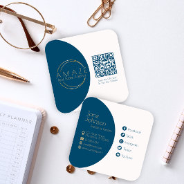 Quadrado Cartão de visita Realizador de Design Simples com 