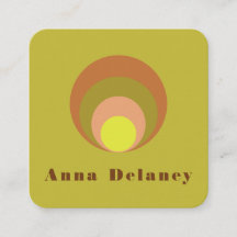 Cartão de visita retroinspirado