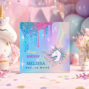 Quadrado Cartão de visita Unicorn