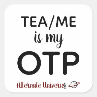 Quadrado Chá/Me é o meu adesivo OTP