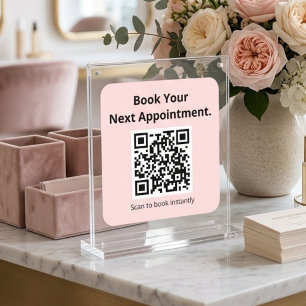 Quadrado Código QR para Agendar a Próxima Consulta Adesivo 