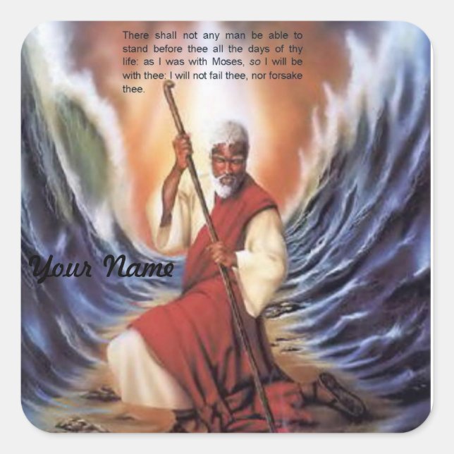 Quadrado Como eu estava com o adesivo Moisés (Frente)