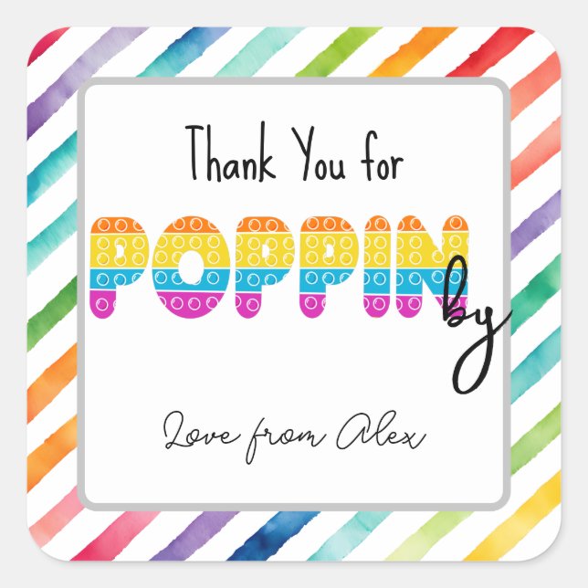 Quadrado Cota de preenchimento adicione seu próprio adesivo (Frente)